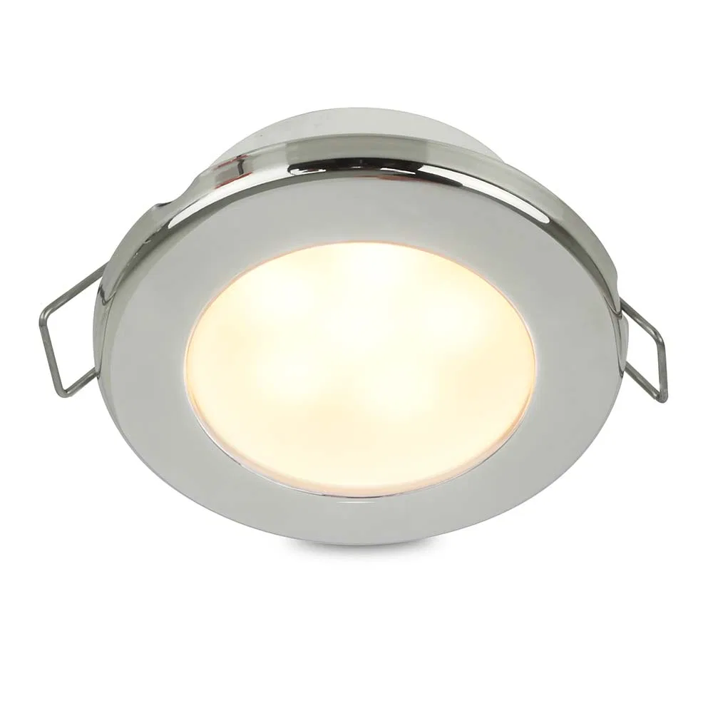 958109521 – HELLA LIGHTS Boat Deck Light, Spring Mount 3 Watt 0.19 Amps 12 Volt Warm White LED Bulb 72 Millimeter Rou...